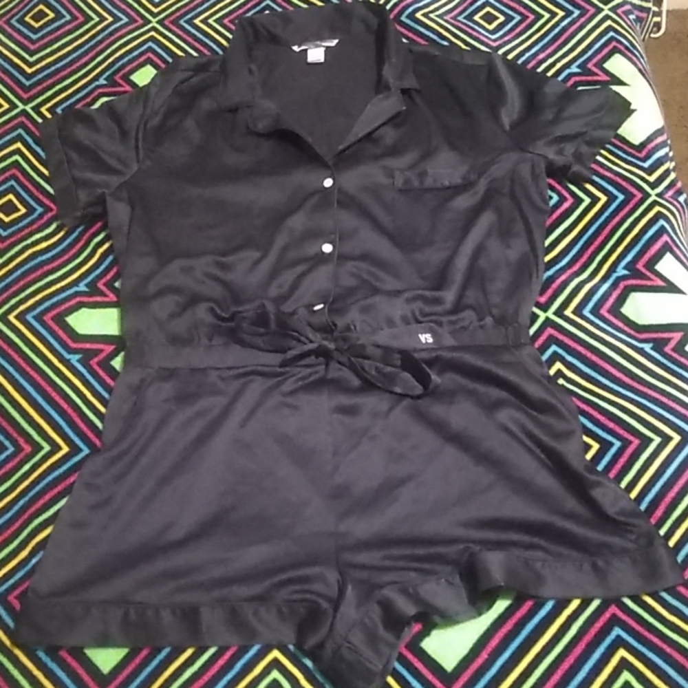 Satin sleep romper